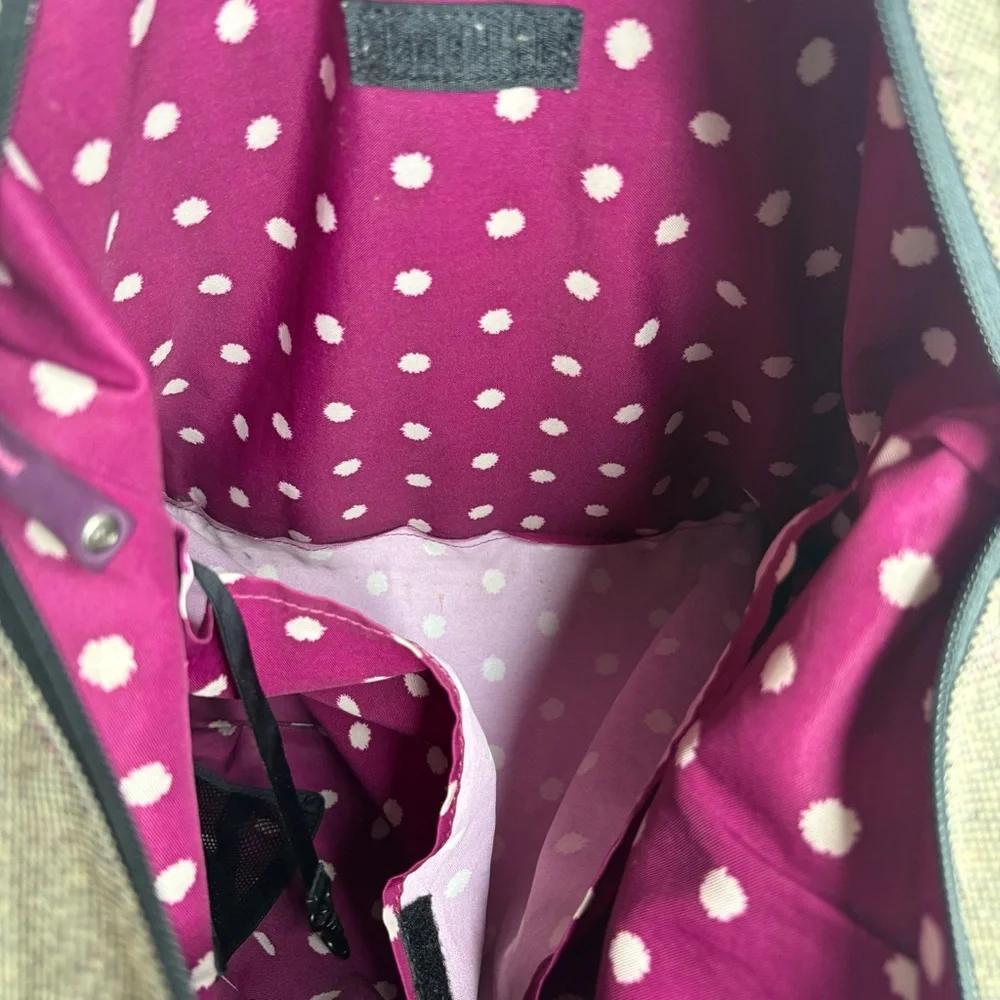 Timbuk2 Taupe Wool-Look Tote with Black Straps